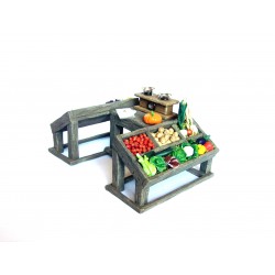 Bancarella vendita frutta e verdura per presepe 086