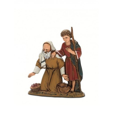 Inginocchiato con bimbo