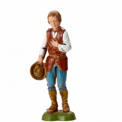 Pastore con cappello in mano