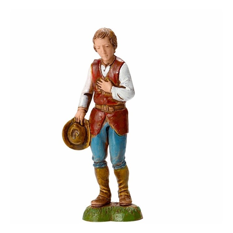 Pastore con cappello in mano