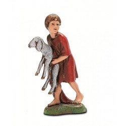 Bimbo con pecora in braccio