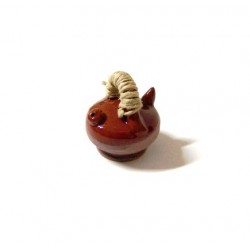 Anfora smaltata con cordino 052