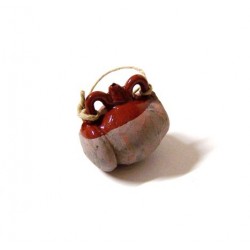 Anfora smaltata con cordino 053