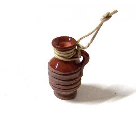 Anfora smaltata con cordino 056