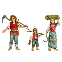Gruppo famiglia contadina