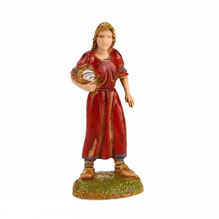 Donna con cesto in mano