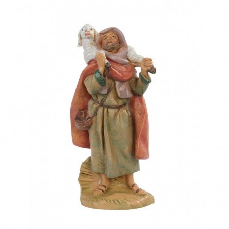 Uomo con pecora in spalla