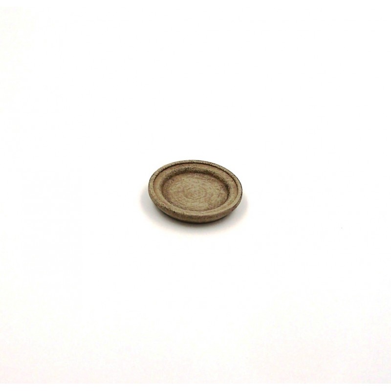 Piatto piano color terracotta 092