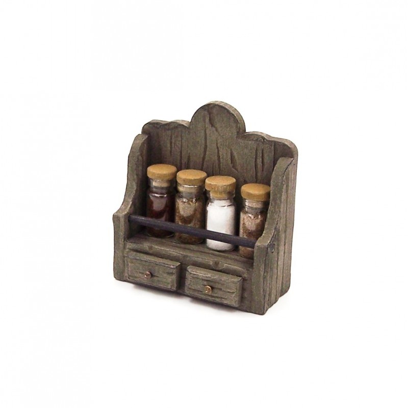 Mobile pensile con vasetti porta spezie 115