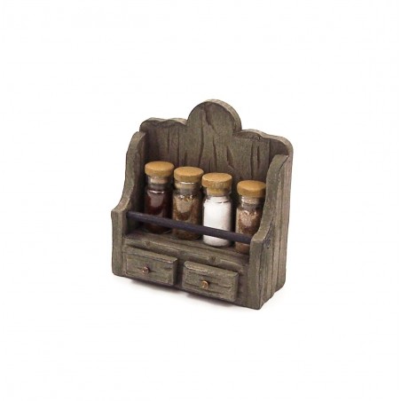 Mobile pensile con vasetti porta spezie 115