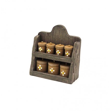 Mobile pensile con vasetti porta spezie 116