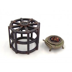 Braciere con asciuga panni 128