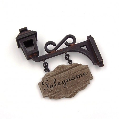 Lampione a muro con tabella 033