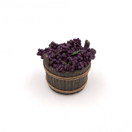 Tinozza con uva da tavola nera 025