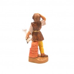 Pastore con pecora in braccio