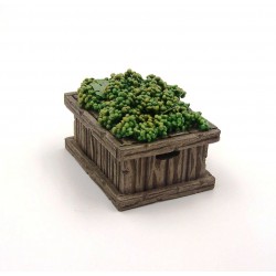 Cassetta per vendemmia con uva bianca 085