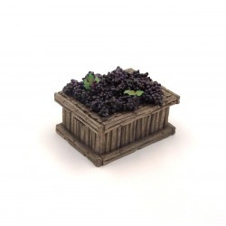 Cassetta per vendemmia con uva rossa 086