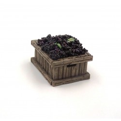 Cassetta per vendemmia con uva rossa 086