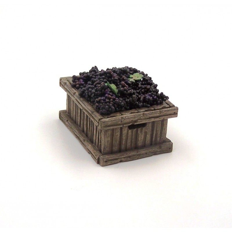 Cassetta per vendemmia con uva rossa 086