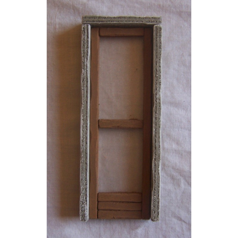 Balcone un'anta vetro opaco con cornice 015