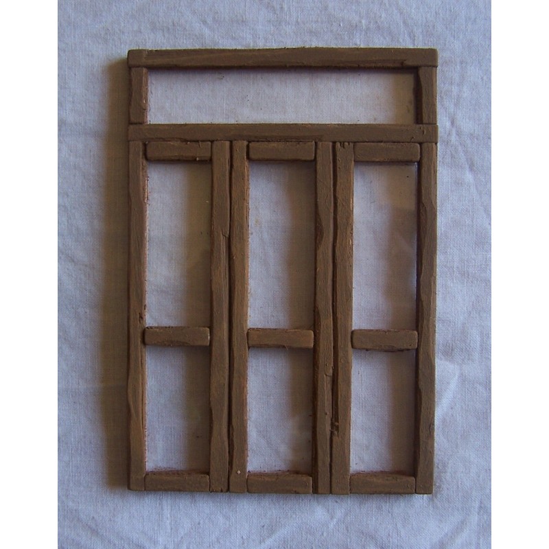 Finestra a balcone a tre ante con finestra superiore 054