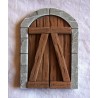 Sportelli arrotondati chiusi con cornice 096