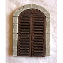 Veneziane arrotondate chiuse con cornice 099